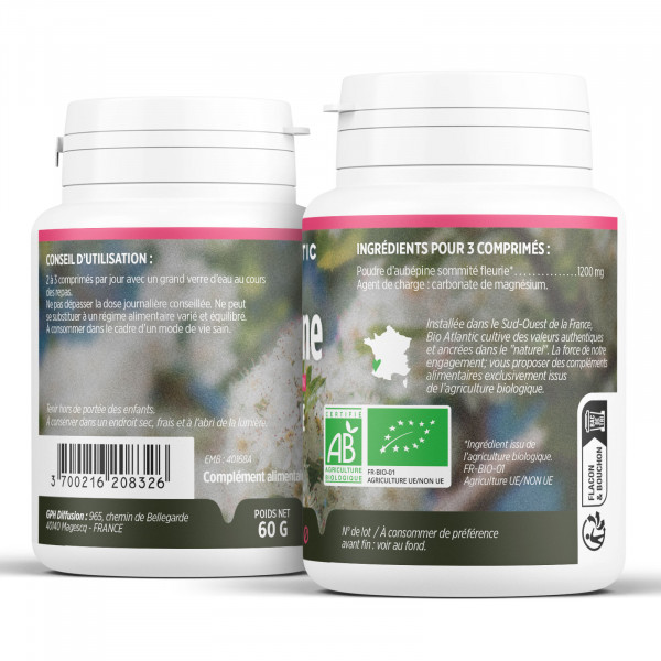 Aubépine Bio - 400mg - 200 comprimés
