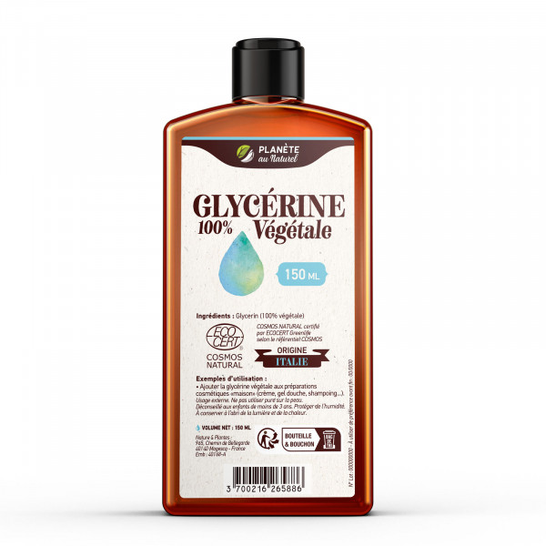 Glycérine 100 % Végétale Cosmos Natural
