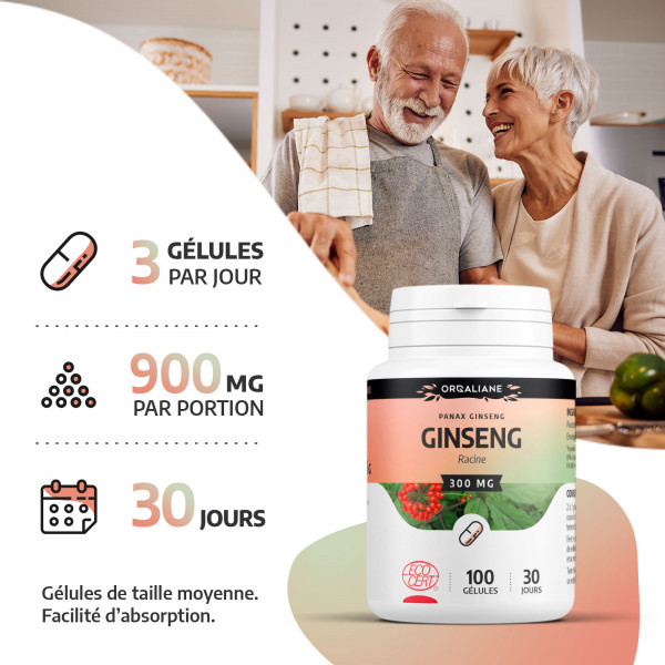 Ginseng Rouge Bio - 200 gélules