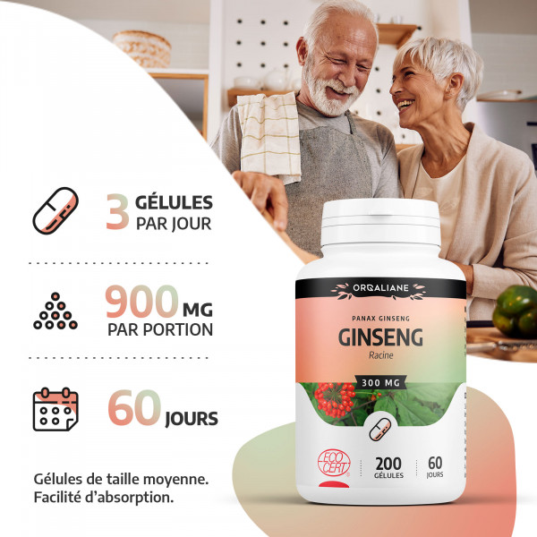 Ginseng Rouge Bio - 200 gélules