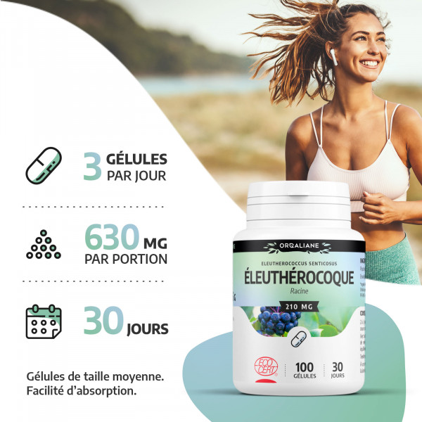 Eleuthérocoque Bio 210 mg - 200 gélules
