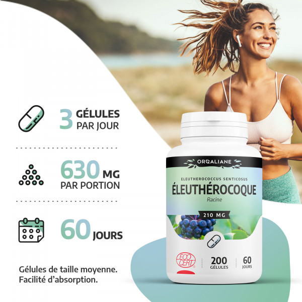Eleuthérocoque Bio 210 mg - 200 gélules