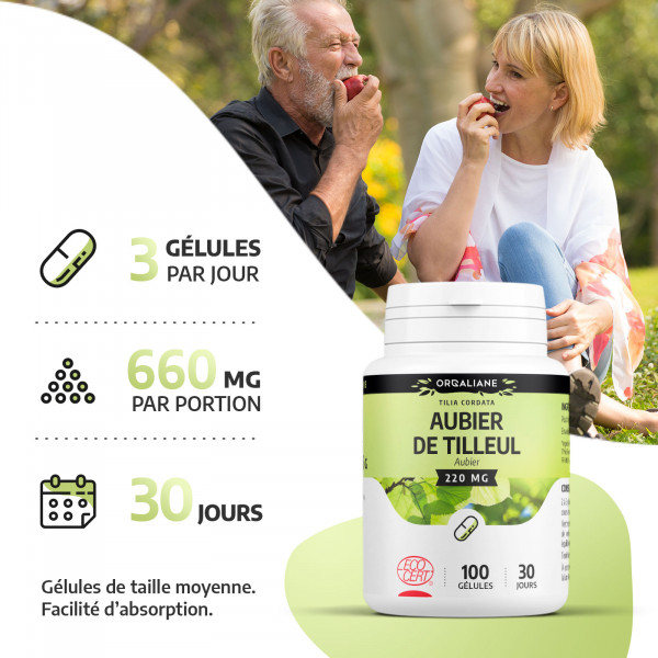 Aubier de Tilleu Bio - 200 gélules à 220 mg