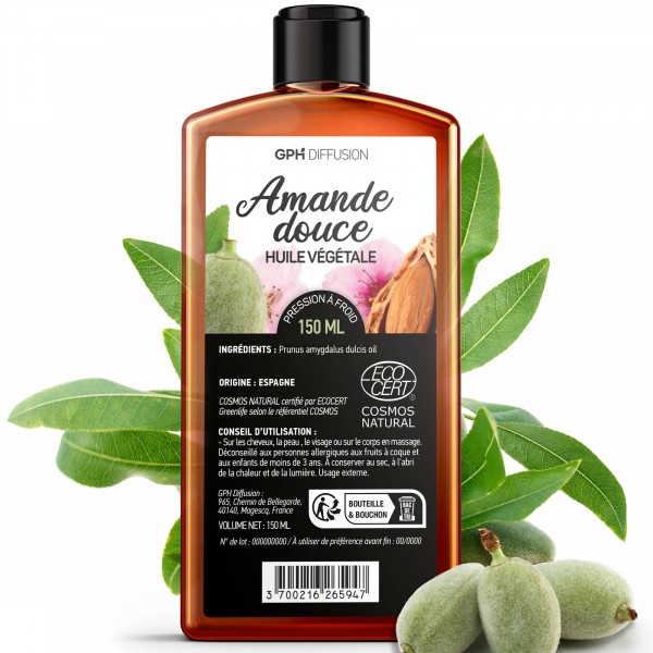 Huile d'Amande douce biologique - 150 ml