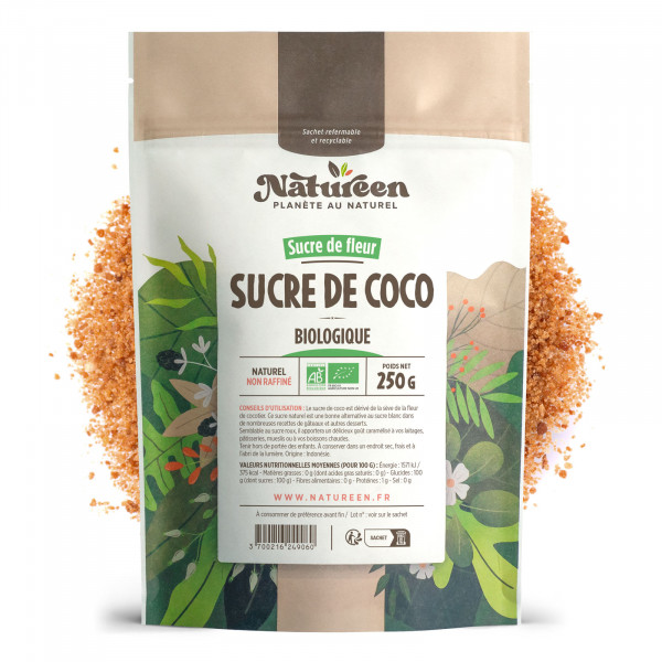 Sucre de Noix de Coco Bio - 250g 