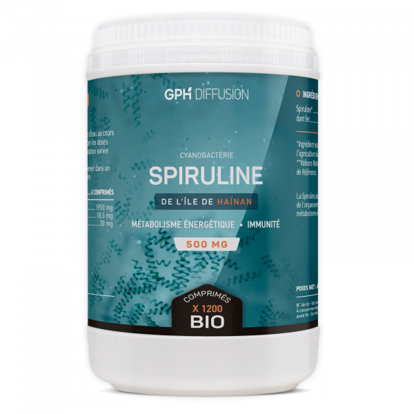 Spiruline Bio - 500 mg - 1200 comprimés