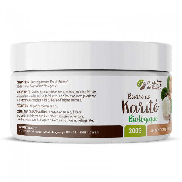 Beurre de Karité Biologique Alimentaire