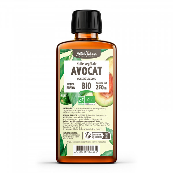 Huile d'avocat Bio - 250ml