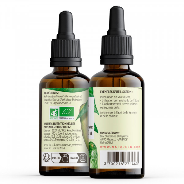 Huile d'avocat Bio - 250ml