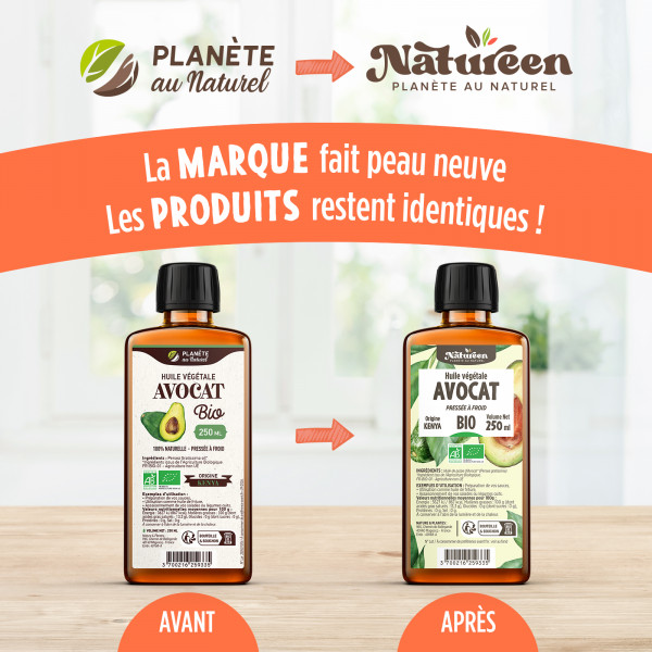 Huile d'avocat Bio - 250ml