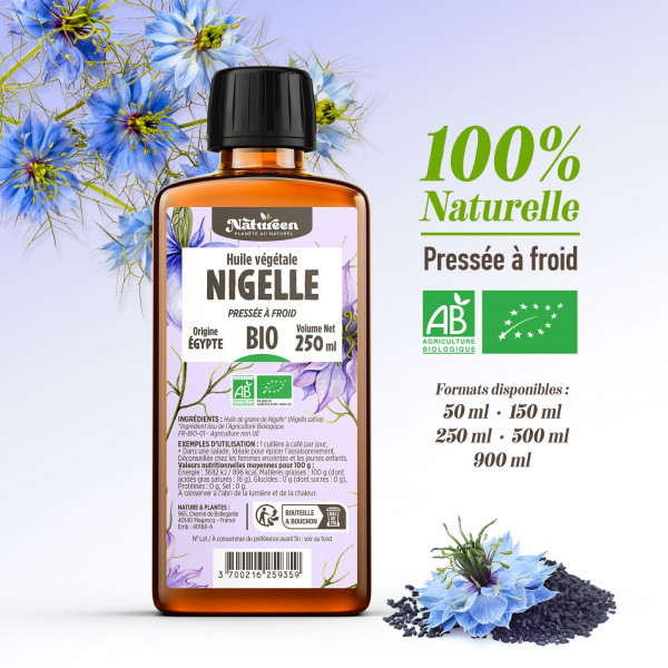 Huile de Nigelle Bio