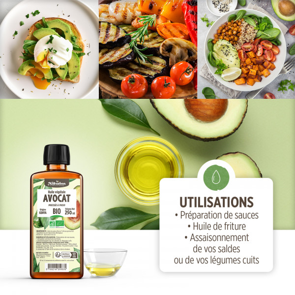 Huile d'avocat Bio - 250ml