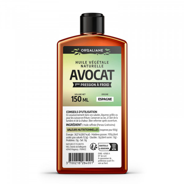 Huile végétale d'Avocat