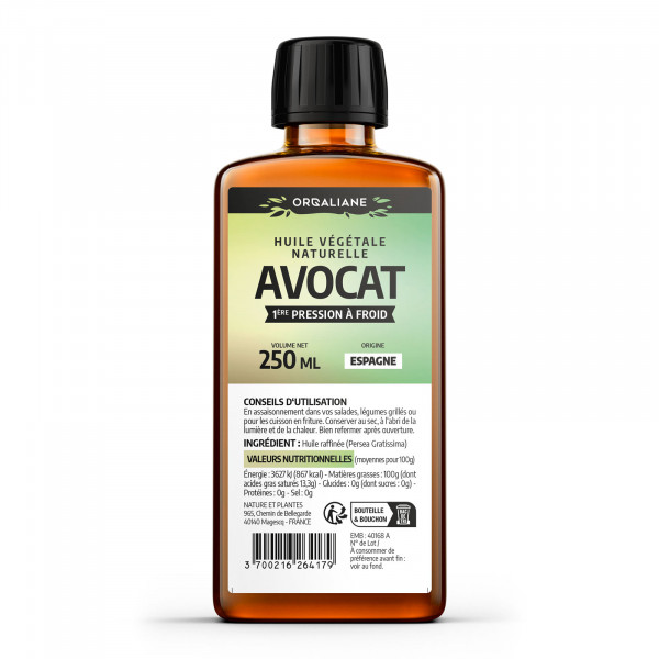 Huile végétale d'Avocat