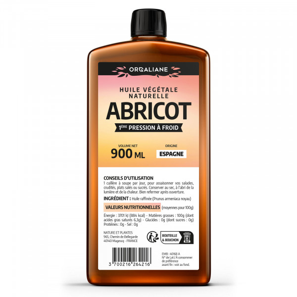 Huile végétale de Noyau d'Abricot