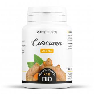 Curcuma biologique 250 mg - Gélules végétales