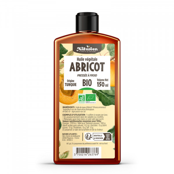 Huile de Noyau d'Abricot Bio