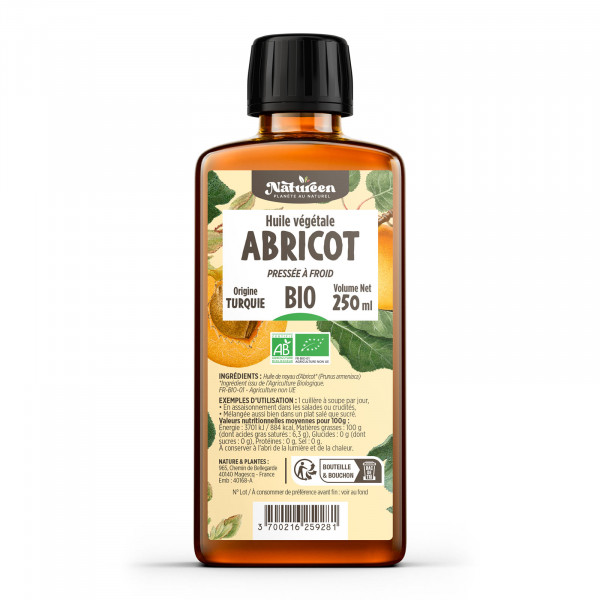 Huile de Noyau d'Abricot Bio
