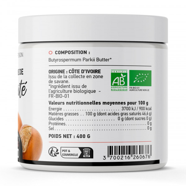 Beurre de Karité Désodorisé Biologique
