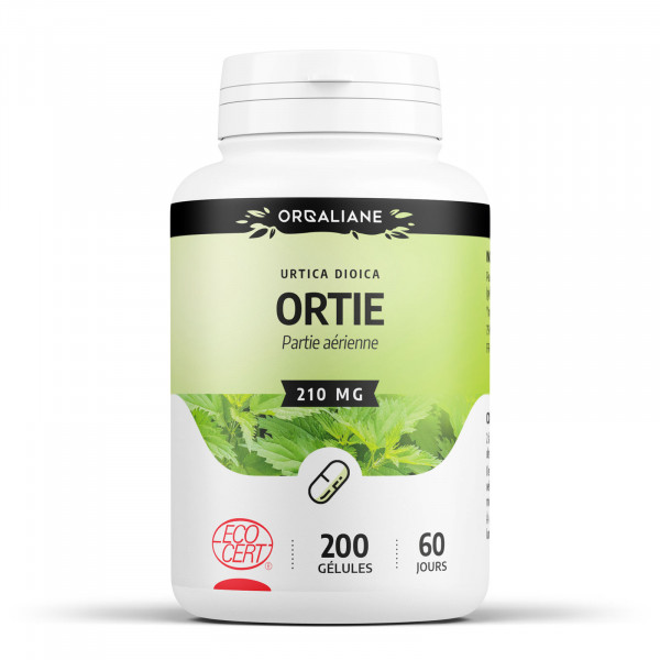 Ortie Bio (Feuille) - 200 gélules - 210mg
