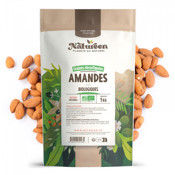 Amandes Décortiquées Bio 500g