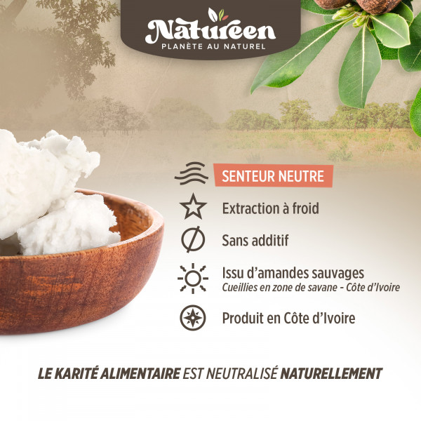 Beurre de Karité Biologique Alimentaire