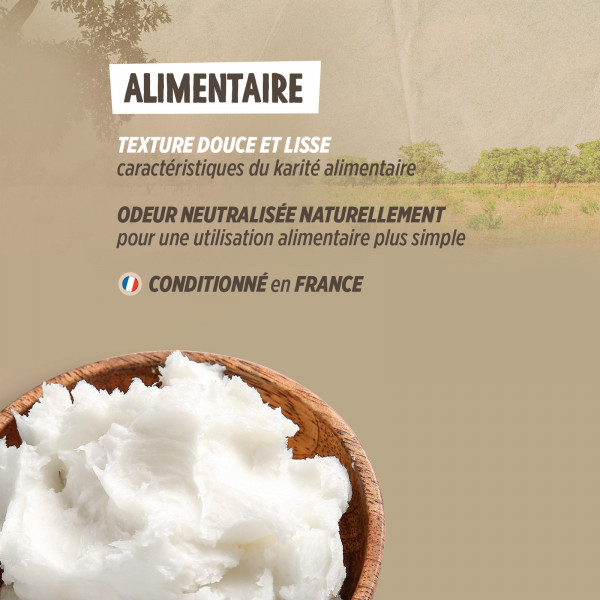 Beurre de Karité Biologique Alimentaire