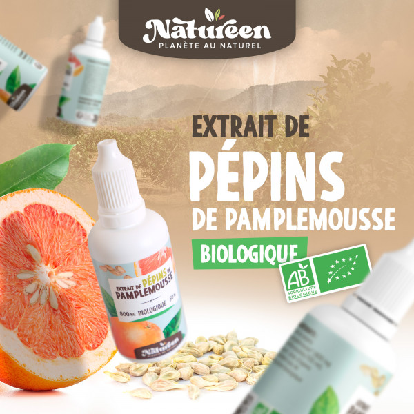 Extrait de Pépins de Pamplemousse Bio 800mg - 100ml - (EPP)
