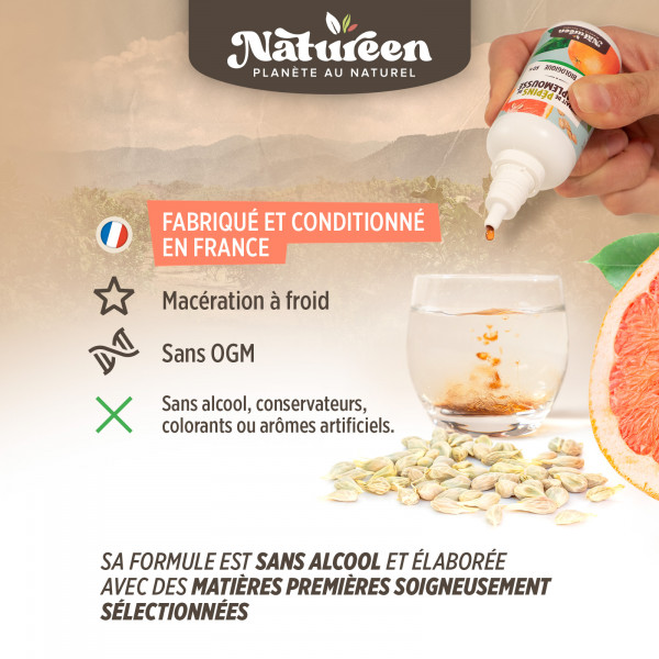 Extrait de Pépins de Pamplemousse Bio 800mg - 100ml - (EPP)