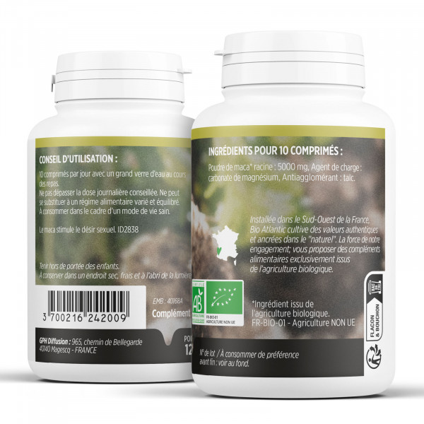 Maca Bio 500mg - Comprimés