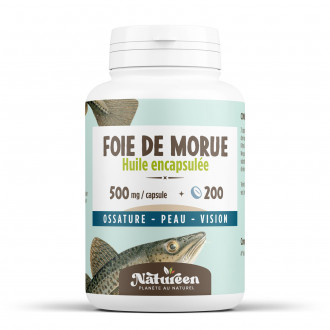 Huile de Foie de Morue - 500 mg - 200 capsules