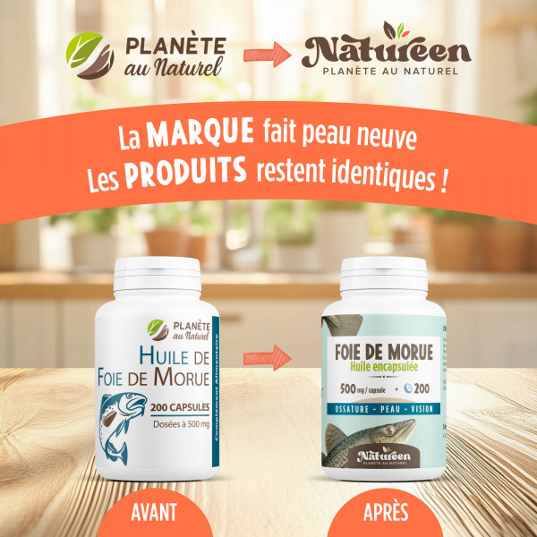 Huile de Foie de Morue - 500 mg - 200 capsules