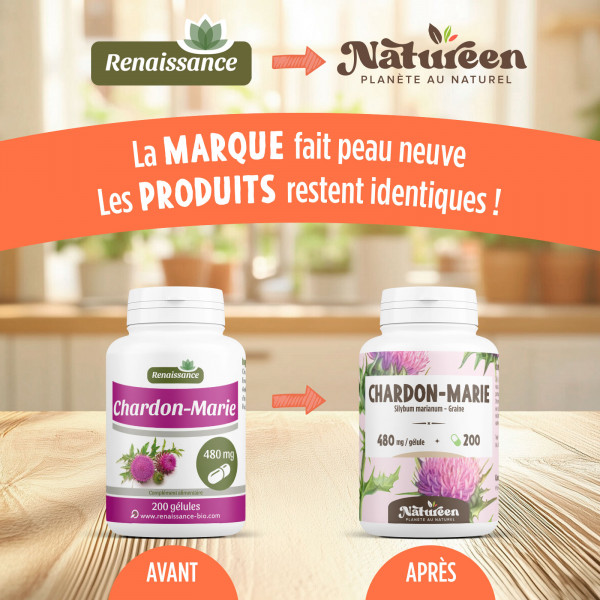 Chardon- Marie - 480 mg - 200 gélules