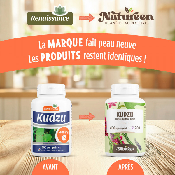 Kudzu - 400 mg - 200 comprimés