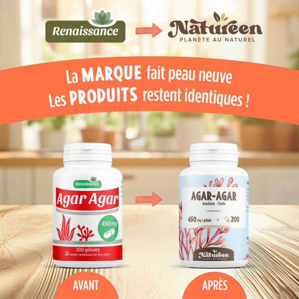 Agar Agar - 200 gelules classiques
