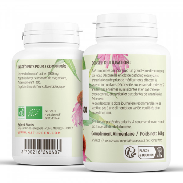 echinacea racine 300 comprimés dosés à 400mg