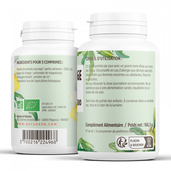 Pensée Sauvage Bio - 400 mg - 300 comprimés
