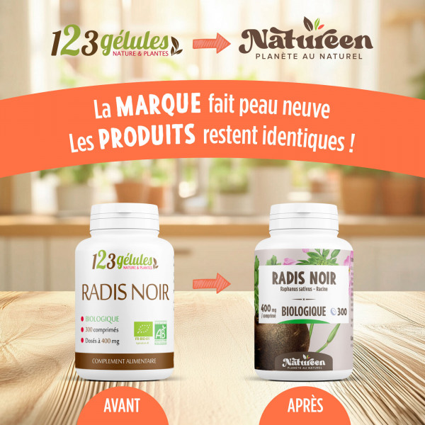Radis Noir Bio - 300 comprimés 400mg