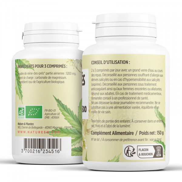 Reine des Prés Bio - 400mg - 300 comprimés
