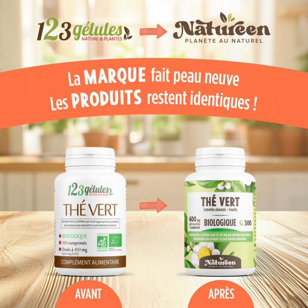 Thé vert BIo - 300 comprimés 400mg