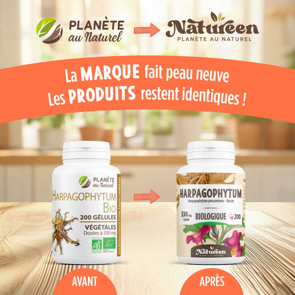 Harpagophytum Bio - 330mg - 200 gélules végétales