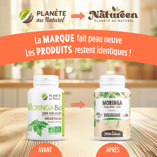 Moringa Oleifera Bio - 400mg - 200 gélules végétales