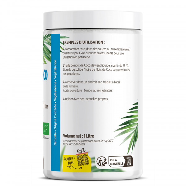 Huile de Coco Bio - 1L