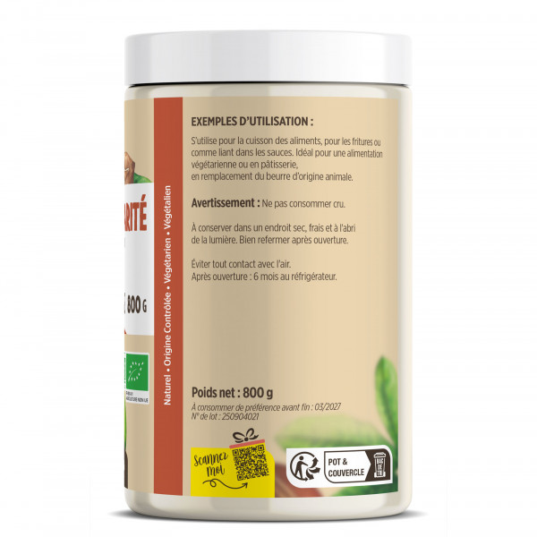 Beurre de Karité Biologique Alimentaire