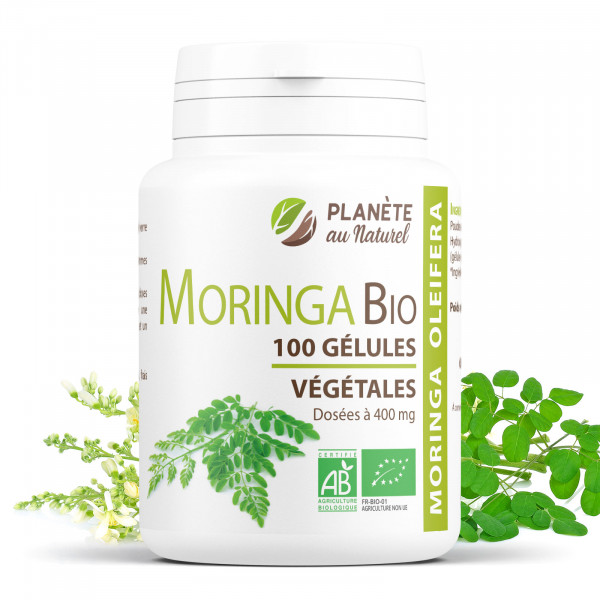 Moringa Oleifera Bio - 400mg - 200 gélules végétales