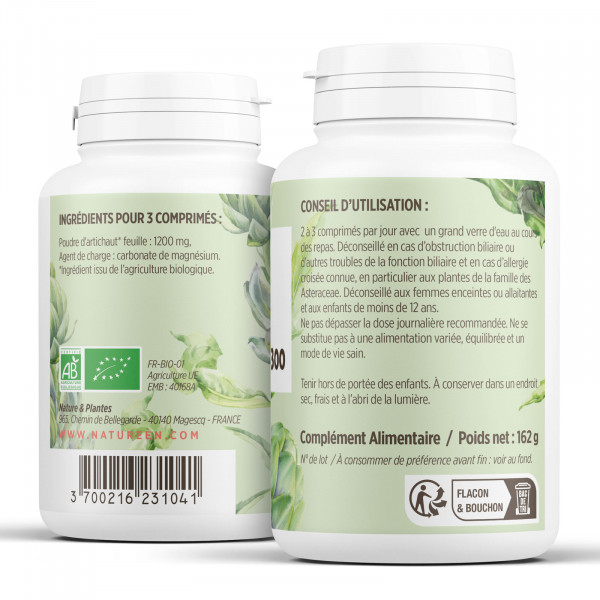 Artichaut Feuille 300 comprimes à 400mg