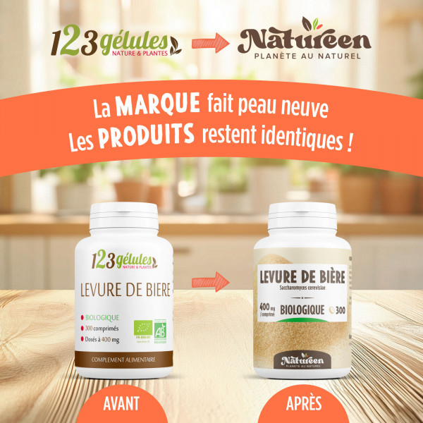Levure de bière biologique 400 mg - 300 comprimés