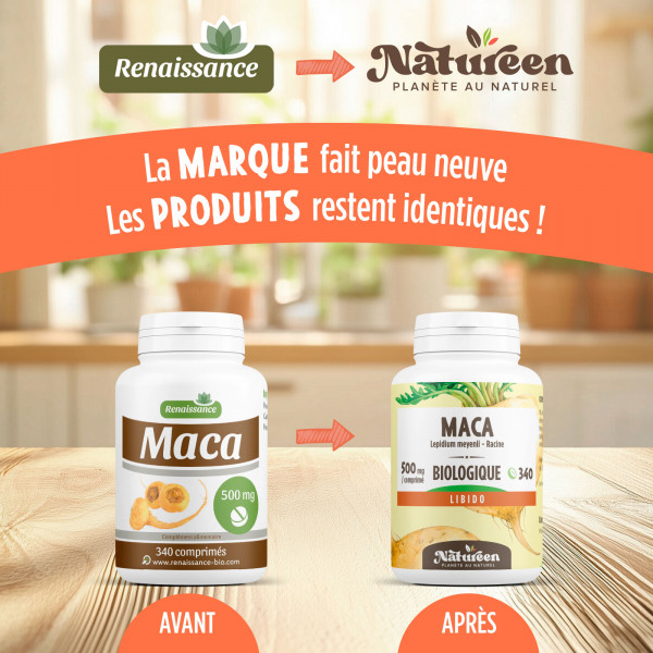 Maca - 500 mg - 340 comprimés