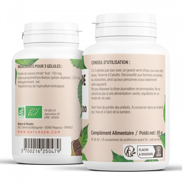 Marron D'inde Bio en gélules végétales