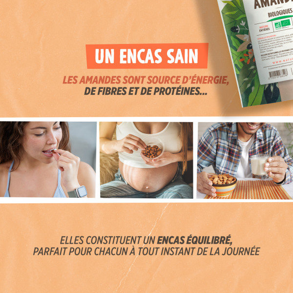 Amandes Décortiquées Bio 500g